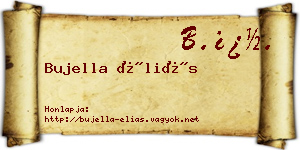 Bujella Éliás névjegykártya